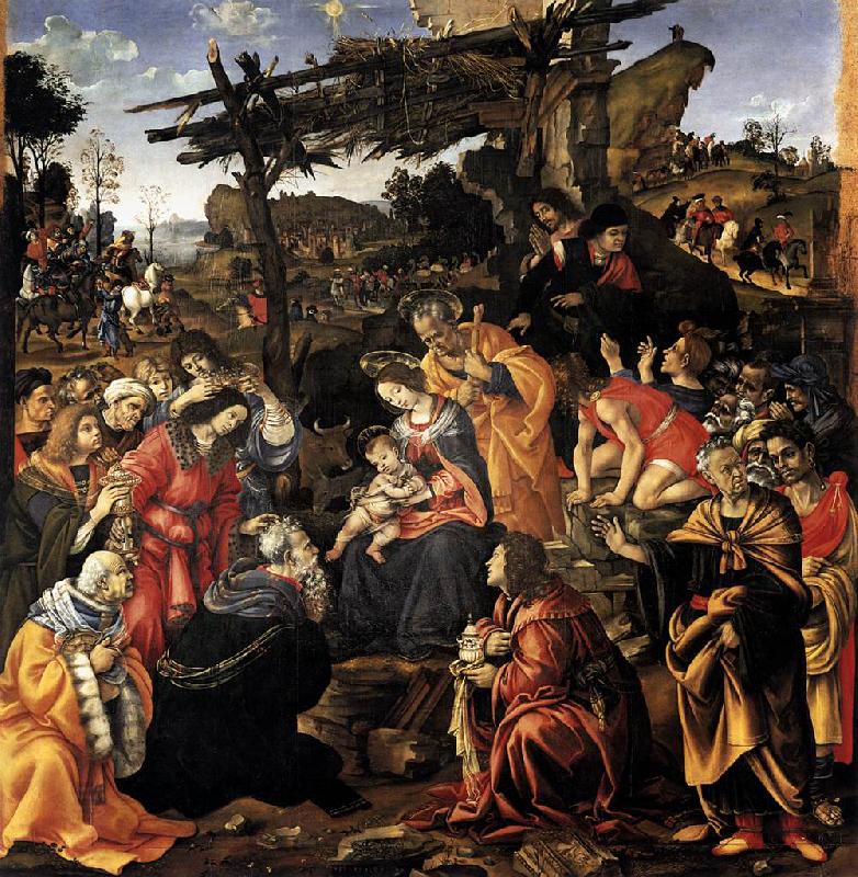 Filippino Lippi Adoration of the Magi oil painting picture